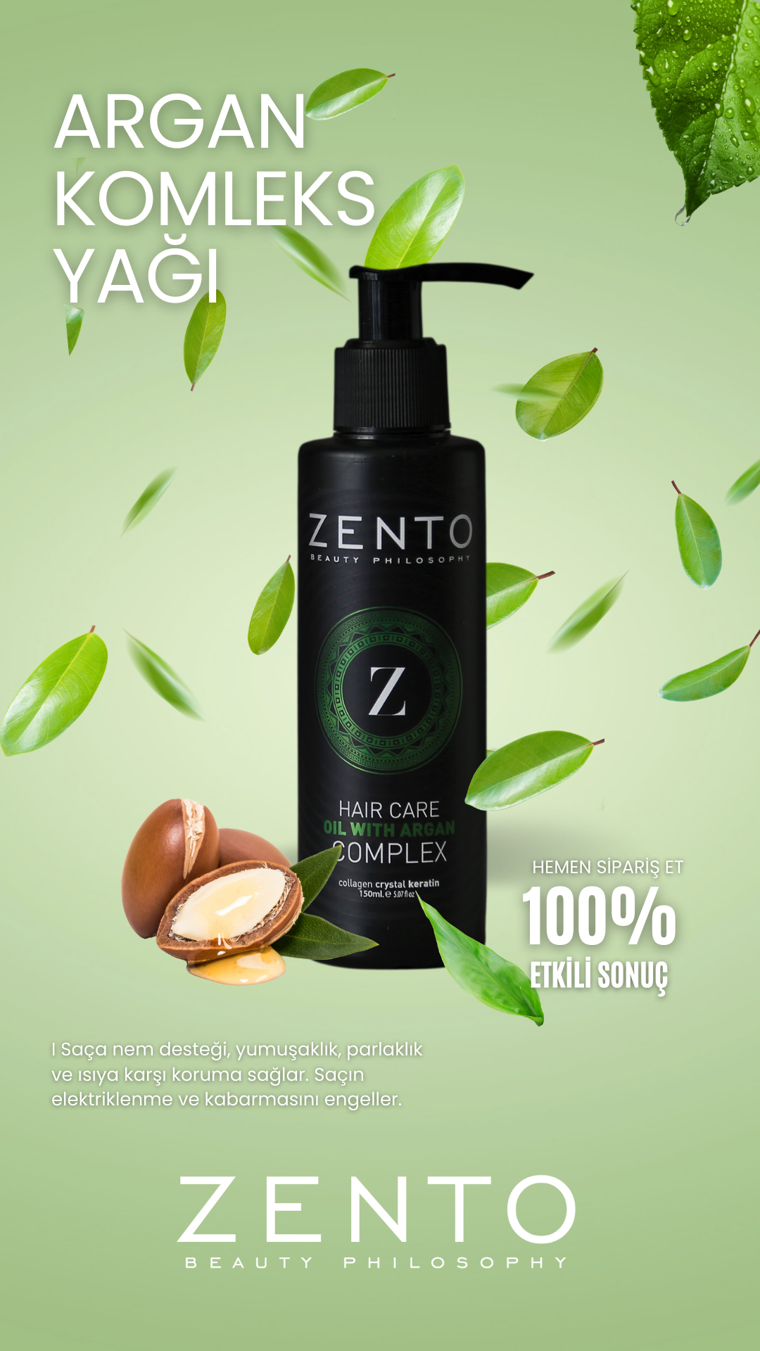 Zento Argan Yağ Komlex 150 Ml