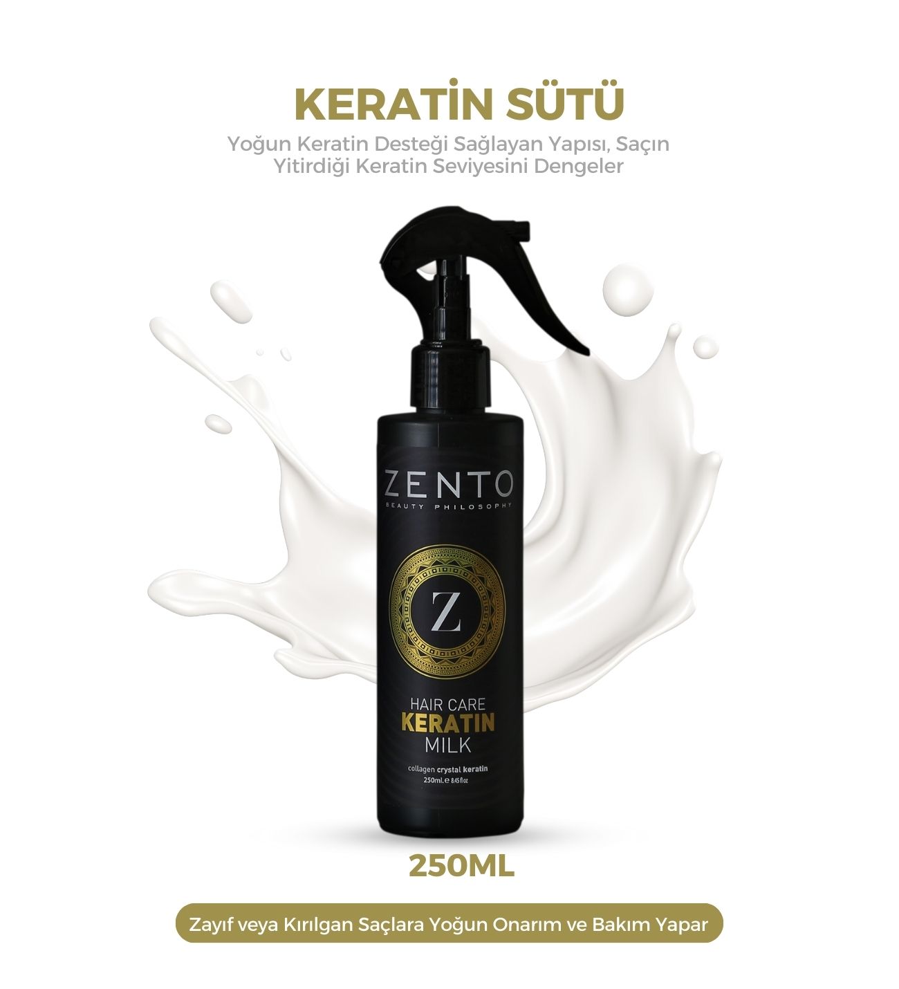 Zento Keratin Süt Sprey 250 Ml